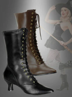 Viktorianische Stiefell Hexe Schuhe