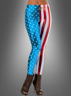 Captain America Leggings Für Damen