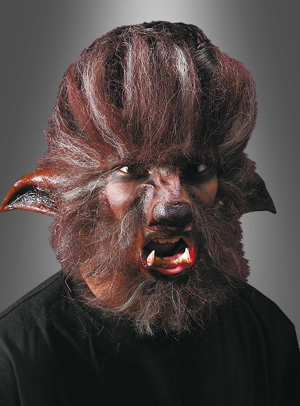Werwolfmaske Latex Wolfsmensch Maskenset 1 Werwolfmaske Latex Wolfsmensch Maskenset