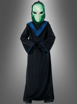 Alien Kostüm Für Kinder Mit Leuchtmaske