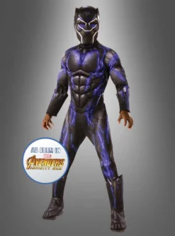Deluxe Black Panther Kostüm Blau Für Kinder