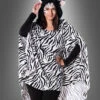 Plüsch Zebra Poncho XS-XXXL