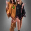 Wandelbarer Poncho Mit Fransen Hippie Indianer