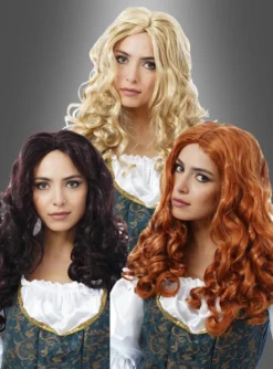 Lockenperücke Damen Blond, Braun Oder Rotblond