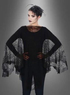 Filigraner Spinnennetz Poncho