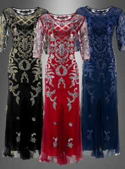Langes Abendkleid 20er Jahre Mira