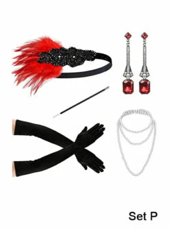 20er Jahre Zubehör Set 5-teilig Silber -KostümKult Verkäufe 172 979 x pic5