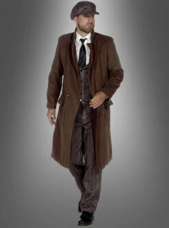 Brauner Luxus Herrenmantel 20er Jahre