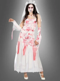 Blutiges Brautkleid Halloween Kostüm
