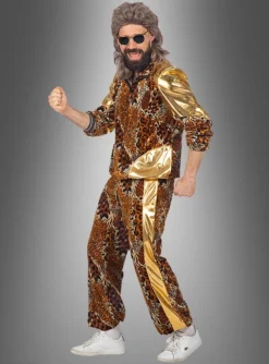 Retro Leoparden Trainingsanzug