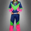 80er Jahre Neon Retro Trainingsanzug