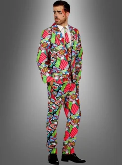 Pop Art Anzug Für Herren