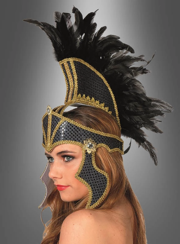 Gladiatorin Kopfschmuck Mit Federn 1 Gladiatorin Kopfschmuck Mit Federn