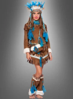 Indianer Kleid Für Mädchen Deluxe