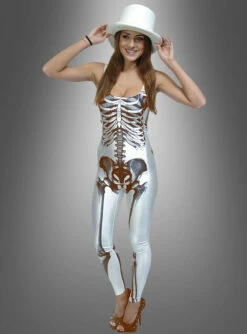 Weißer Skelettanzug Für Damen