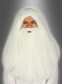 Merlin Perücke Und Bart Set