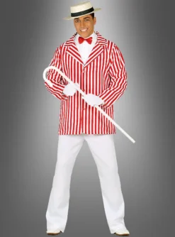 Sakko Rot-weiß Herrenkostüm