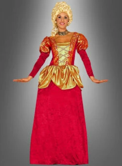 Rotes Barockkleid Baronin