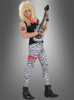 80er Zebra Hose Rocker Leggings