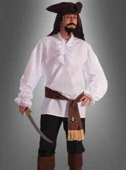 Elegantes Rüschenhemd Herren Weiß -KostümKult Verkäufe 40 64755 pic4