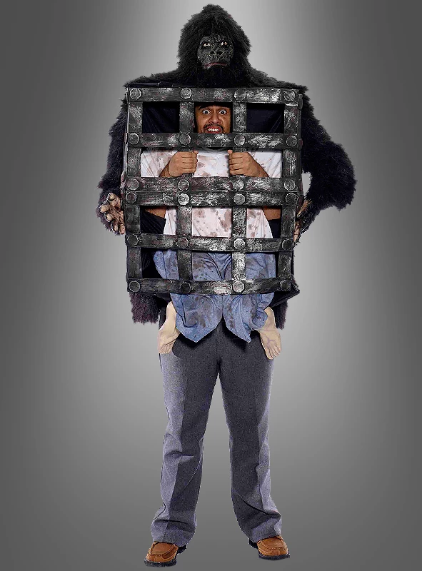 Mann Im Gorillakäfig Tierkostüm 1 Mann Im Gorillakäfig Tierkostüm