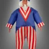 Aufblasbares Uncle Sam USA Kostüm