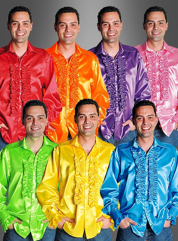 Deluxe Rüschenhemden 70er Waschbar 1 Deluxe Rüschenhemden 70er Waschbar