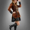 Steampunk Fashion Kleid Braun