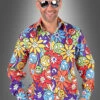 Hippie Blumenhemd Für Herren Smile