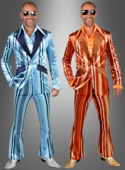 70er Streifen Anzug Olli Braun Oder Blau