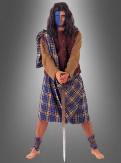 Deluxe Highlander Schotte Herrenkostüm