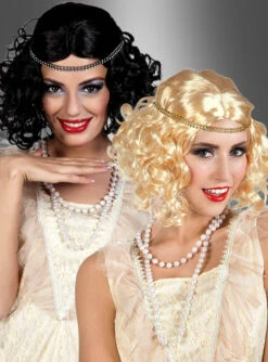 20er Jahre Showgirl Perücke Mit Stirnband