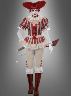 Böser Clown Damenkostüm