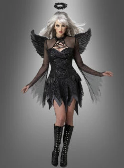 Gefallener Schwarzer Engel Kostüm