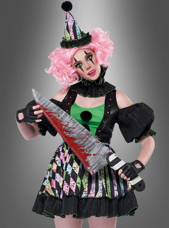 Verrückte Clownfrau Nicky Damenkostüm 3 Verrückte Clownfrau Nicky Damenkostüm – Bild 3