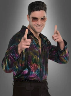 Buntes Discohemd Für Herren