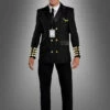 Piloten Uniform Für Herren Schwarz