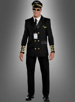 Piloten Uniform Für Herren Schwarz