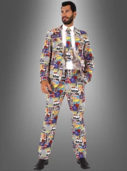 Comic Herrenanzug Im Lustigen Design