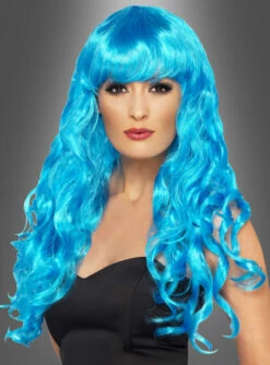 Lange Lockenperücke -KostümKult Verkäufe blaue lockenperuecke langhaar damenperuecke ee735ef5a4 3
