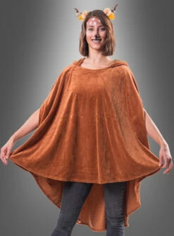Wandelbarer Brauner Poncho Aus Plüsch XS-XXXL -KostümKult Verkäufe brauner poncho e7dac8090d 3