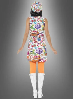 Kleid Hippie Style Für Damen -KostümKult Verkäufe buntes hippie kleid frauen karnevalskostuem flower power 70er jahre 81a926be9a 3