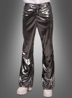 70er Jahre Glanzhose -KostümKult Verkäufe discohose silber 5087d7540f 3