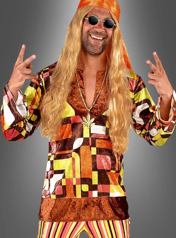 Karl Retro Hippie Herrenkostüm 2 Karl Retro Hippie Herrenkostüm – Bild 2