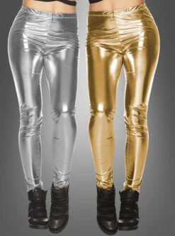 Glanz Leggings In Verschiedenen Farben -KostümKult Verkäufe lackstoff leggings hosen damen achziger pink 4fbffcda28 3