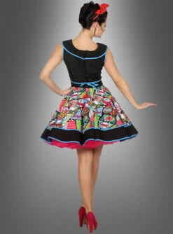 Pop Art Kleid Nina -KostümKult Verkäufe pop art karnevalskostuem 50er 80er c26a964231 3