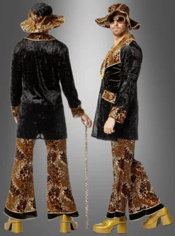 Cooles Pimp Outfit Leopardenmuster -KostümKult Verkäufe rapper pimp ganster kostuem 70er party 0a9fe659b9 3