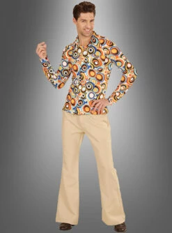 70er Jahre Hemd Mit Retrokreisen -KostümKult Verkäufe retrohemd herren schlagerparty dbae06ea01 3