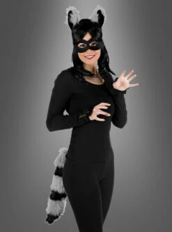 Catsuit Overall Schwarz Oder Weiß -KostümKult Verkäufe schwarzer catsuit waschbaer d697125ed9 3