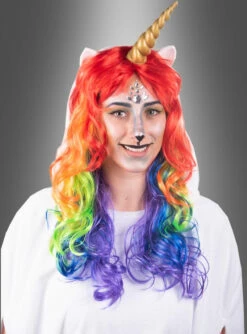 Wandelbarer Weißer Poncho Aus Plüsch S-XXXL -KostümKult Verkäufe umhang weisser poncho einhorn 19cd885071 5